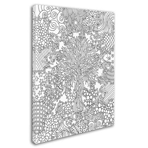 buy kathy g ahrens mixed coloring book 55 14 x 19 canvas art by