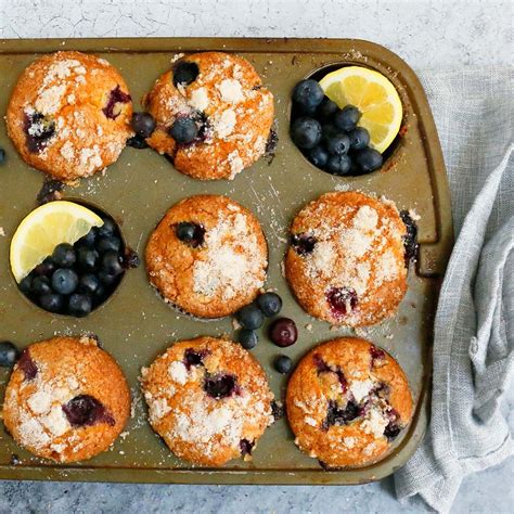 Lemon Blueberry Muffins With Sour Cream Kitchen Hoskins Avocado
