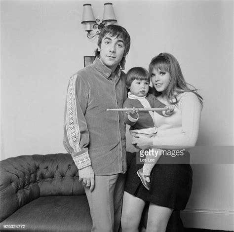 British Drummer Keith Moon With His Wife Kim Kerrigan And Their