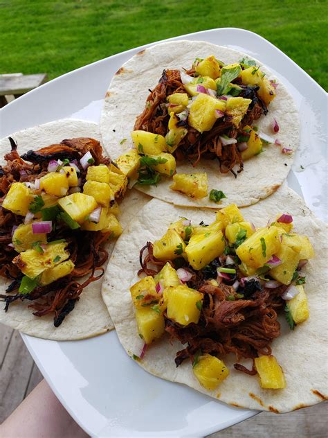 Asian Pork Tacos With Grilled Pineapple Salsa For A Yummy Weeknight