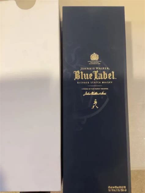 Johnnie Walker Blue Label Blended Scotch Whisky Empty Bottle Box Only