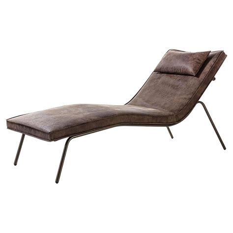 Sizzling Hot Vintage Italian Leather Chaise Longue For Sale At 1stdibs