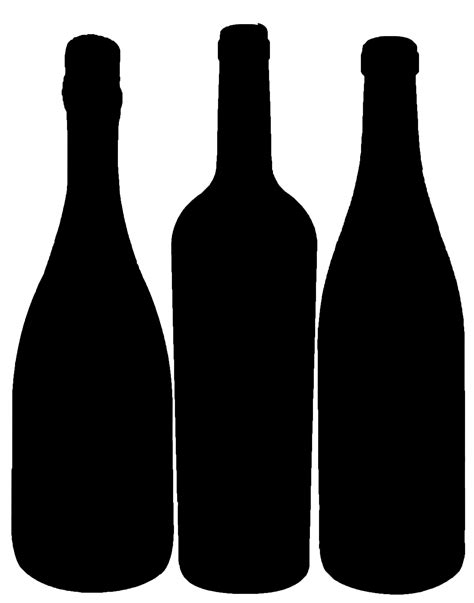 Wine Bottle Outline Clipart Clipart Best Clipart Best