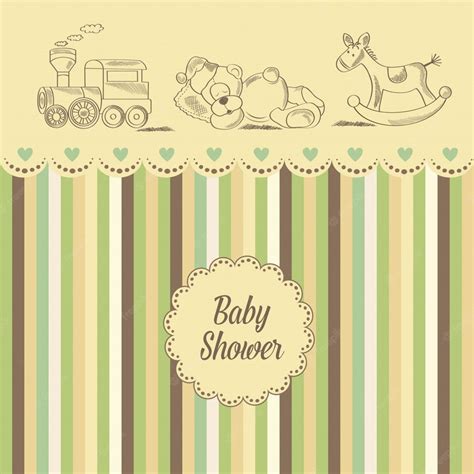 Premium Vector Baby Shower Card
