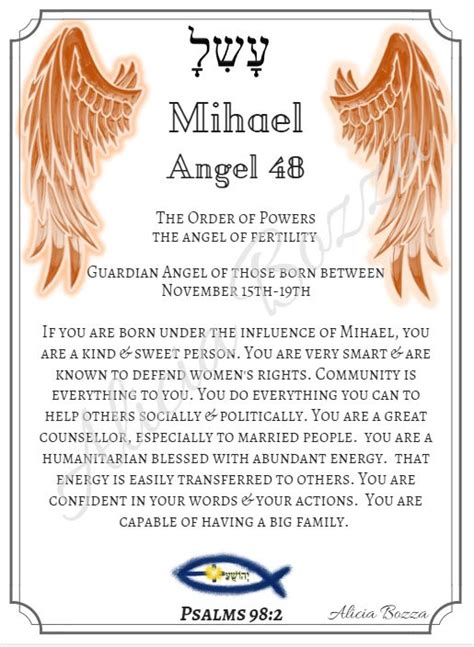 Here Is Your Guardian Angel Of The Day Mihael Guardian Angels