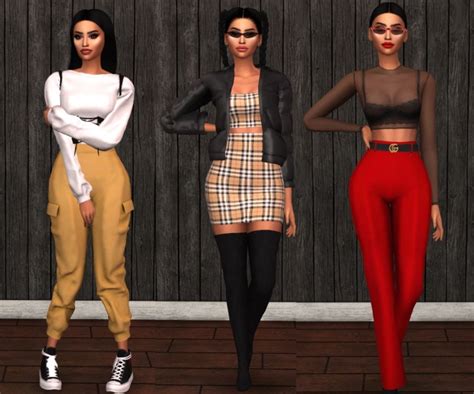 Baddies Collection At Fifthscreations Sims 4 Updates