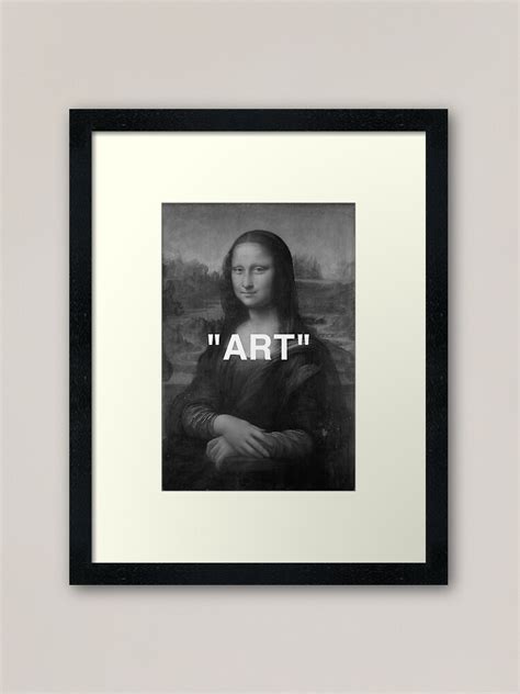 Mona Lisa Art Black And White Framed Art Print For Sale By Krnth