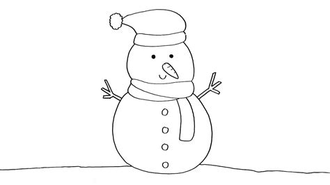 How To Draw A Snowman Easy Ready For Christmas Youtube