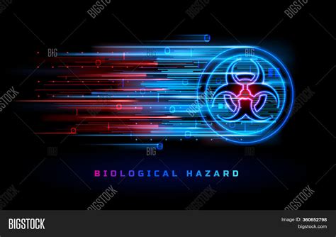Biohazard Neon Light Image And Photo Free Trial Bigstock