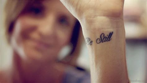 14 Be Still Tattoo Designs On Wrist