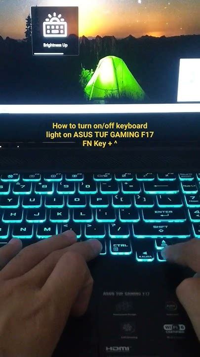 How To Turn Onoff Keyboard Light On Asus Tuf Gaming F17 Youtube