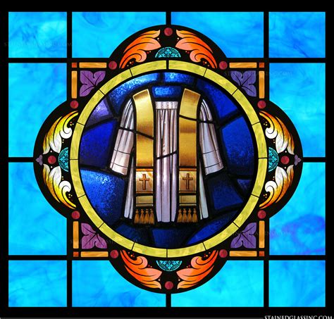 Holy Orders Symbol Religious Stained Glass Window