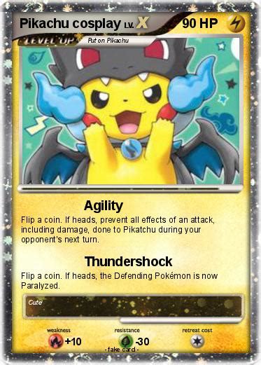 pokémon pikachu cosplay 8 8 agility my pokemon card