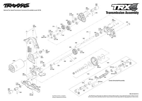 Trx 4 Sport 82024 4 Transmission Assembly Exploded View Traxxas