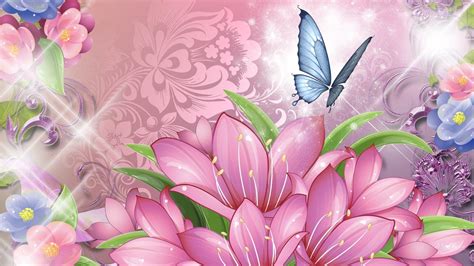 Pink Flower Butterfly Wallpapers Top Những Hình Ảnh Đẹp