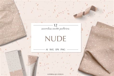Abstract Nude Vector Patterns Design Cuts
