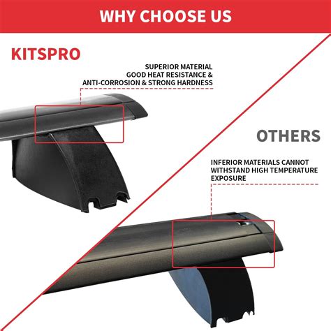 Buy Kitspro Heavy Duty 220lbs Car Roof Rack Cross Bars For 2011 2021