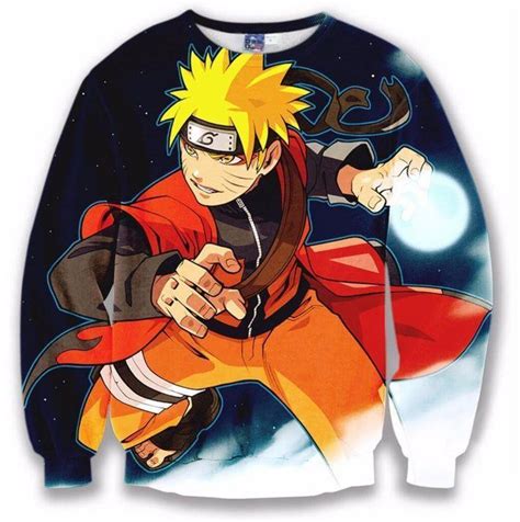 Naruto Uzumaki Cool 3d Full Print Crewneck Sweatshirt Saiyan Stuff