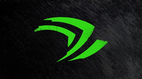 Green Nvidia Logo Black Background Art Hd Wallpaper By 18e