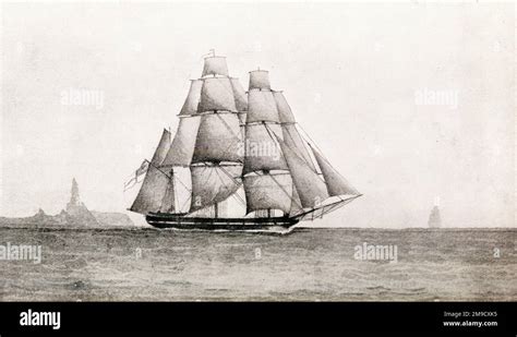 Hms Beagle Darwins Ship Stock Photo Alamy