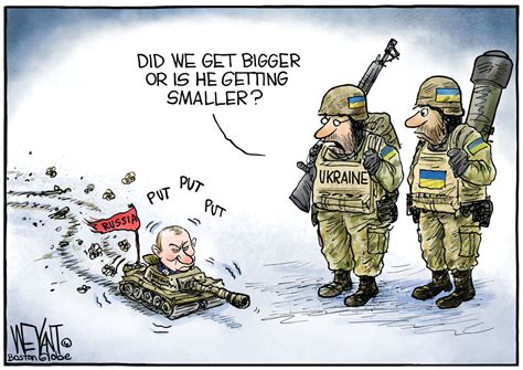 Shrinking Putin Editorial Cartoon