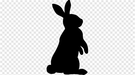Domestic Rabbit Hare Easter Bunny Silhouette Silhouette Mammal