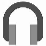 Headphones Audio Icon Papirus Team Devices Minimalistica