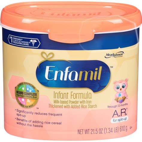 Enfamil Arinfant Formula For Spit Up Milk Based Powder With Iron