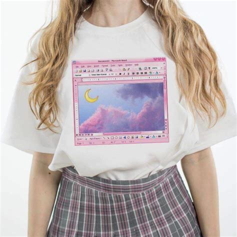 Vaporwave Moon Tee In 2020 Aesthetic T Shirts Vaporwave Clothing