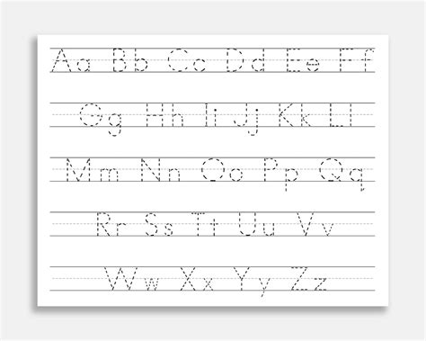 Top 10 Worksheets To Practice Writing The Alphabet Teaching Expertise