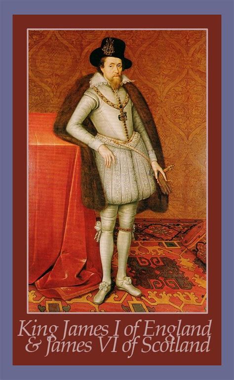 King James I Of England And Vi Of Scotland C1606 Painting By John De