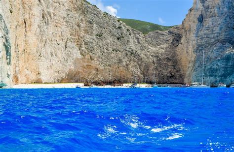 Shipwreck Beach Zakynthos Island Greece Stock Image Image Of