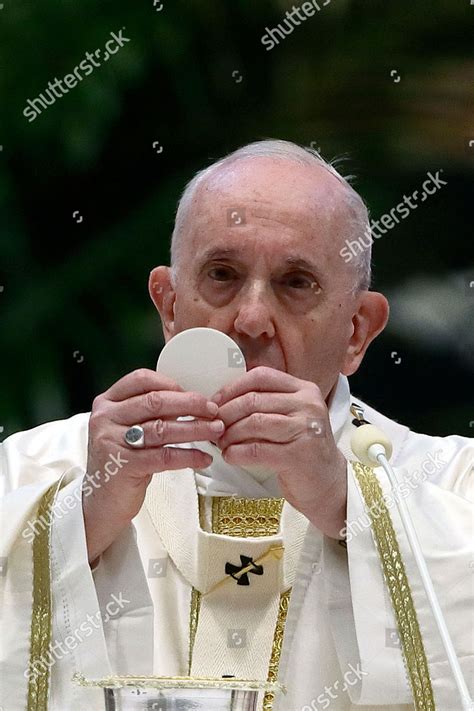 Pope Francis Celebrates Mass Within Plenary Editorial Stock Photo