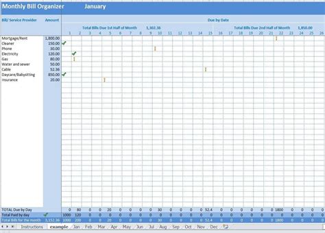 Check spelling or type a new query. Monthly Bill Organizer Excel Template Payments Tracker by Due | Etsy