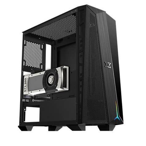 Xigmatek Cyclops Black Rgb Tempered Glass Gaming Case En44054 City