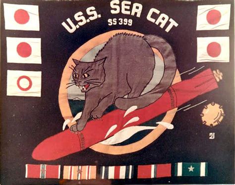 Uss Seacat Ss 399 Disney Insignia 1944 Disneys Dream Makers