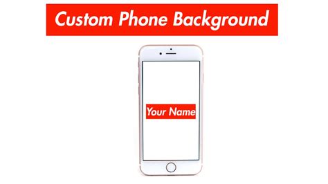 How To Make A Custom Supreme Phone Background Youtube