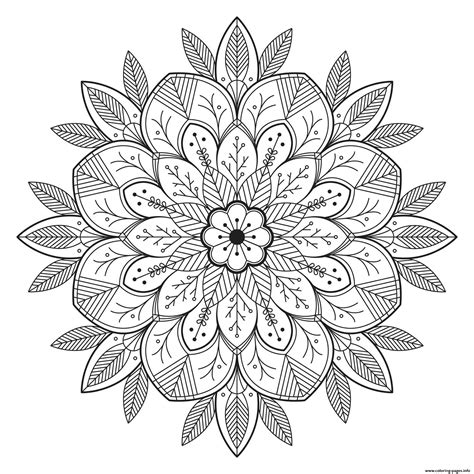 Mandala Coloring Pages Flowers Flower Mandala Coloring Pages 104