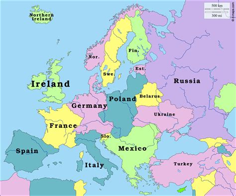 Map Europe With Countries Topographic Map Of Usa With States