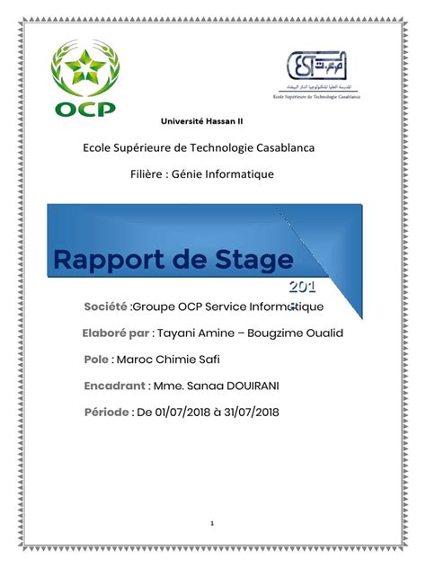 Rapport De Stage Dinitiation Pdf Commutation Détiquette