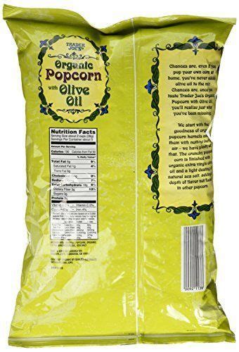 Trader Joes Organic Popcorn With Olive Oil Popcorn