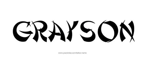 Grayson Name Tattoo Designs Name Tattoo Designs Tattoo Designs Name