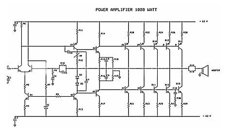best power amplifier circuit diagram