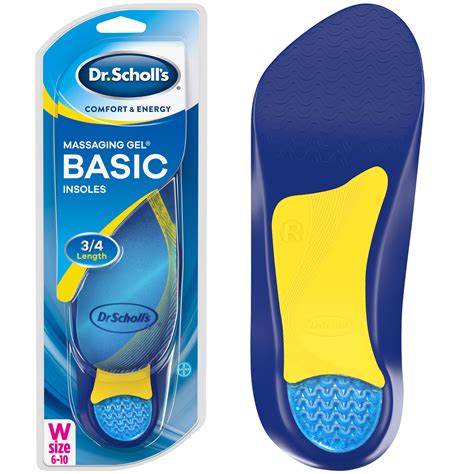 (71)total ratings 71 scholl insoles gel active work for men anti foot fatigue inner soles uk 7 to 12. Dr. Scholl's Comfort & Energy Massaging Gel Basic Insoles for Women - Walmart.com - Walmart.com
