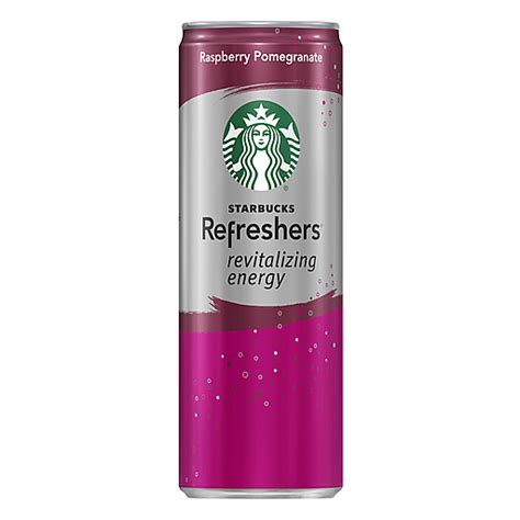 Starbucks Refreshers Raspberry Pomegranate Sparkling Green Coffee 12 Fl
