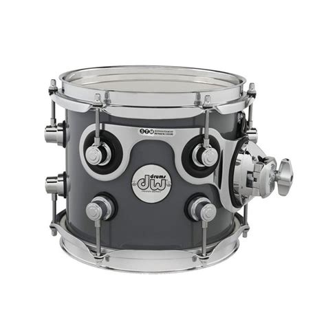Dw Drums Design Series 8 X 7 Tom Grey Steel At Gear4music