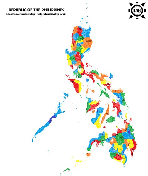 Philippine Map With Color