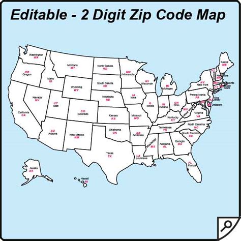 4 Digit Zip Code Map Us States Map