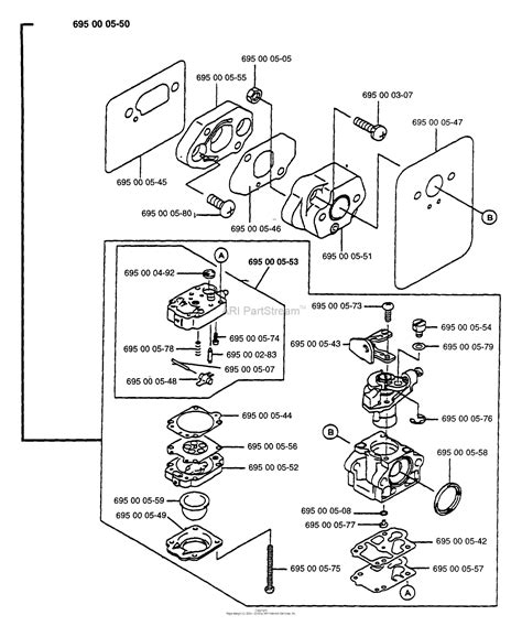 Carburetors can be finicky in engines that require an oil additive in the gasoline mixture. Husqvarna 145 B (1997-04) Parts Diagram for Carburetor Parts