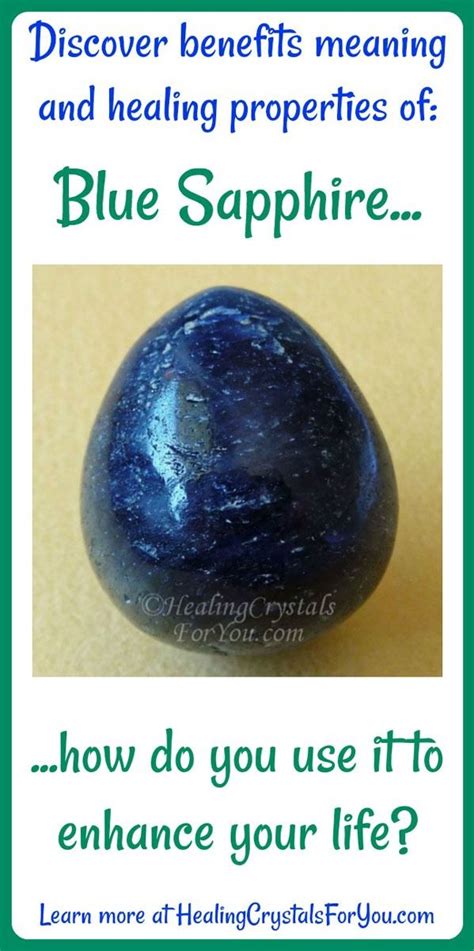 Blue Sapphire Meaning Properties And Use Healing Crystals For You Blue